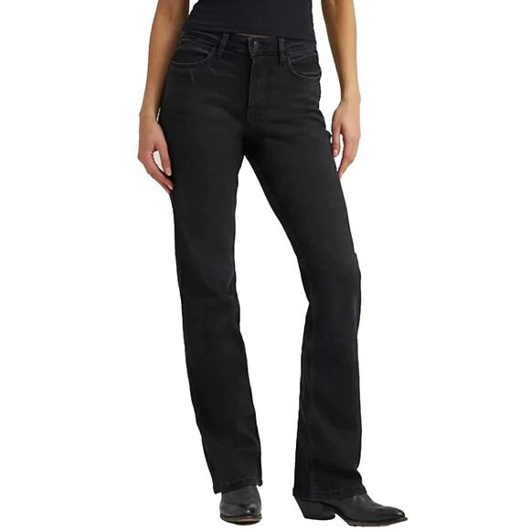 Wrangler High Rise Bold Bootcut Jean (Size 6/28) Black - Picture 1 of 10